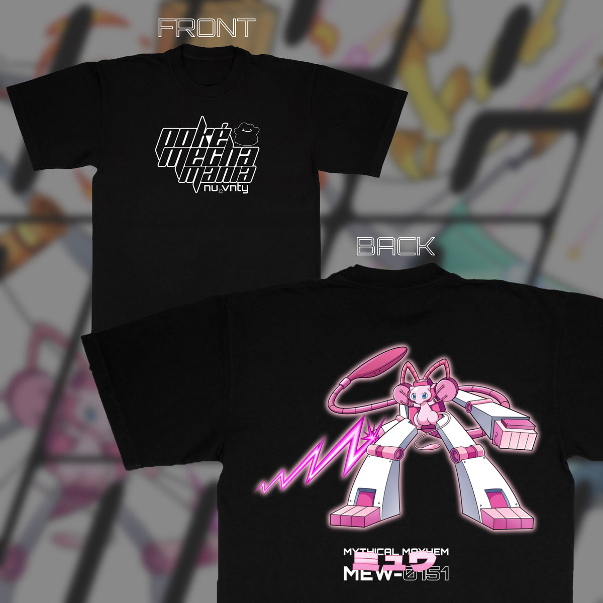 Poké Mecha Mew (Front & Back)