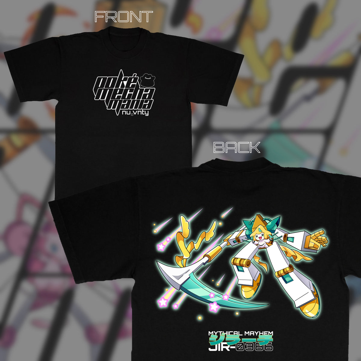 Poké Mecha Jirachi (Front & Back)
