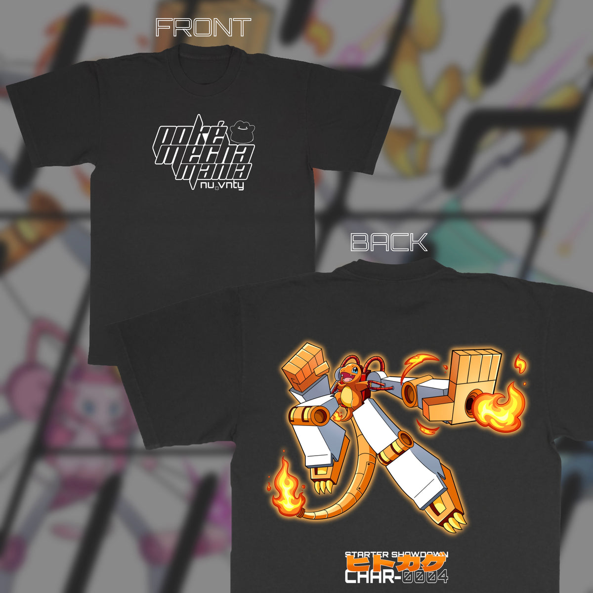 Poké Mecha Charmander (Front & Back)