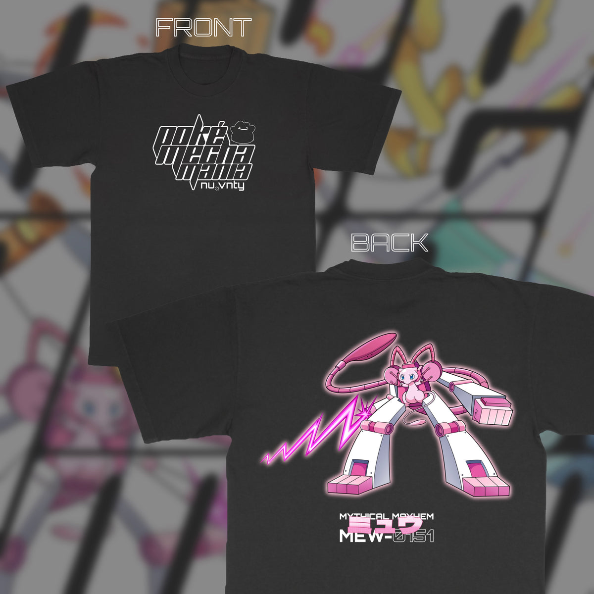 Poké Mecha Mew (Front & Back)